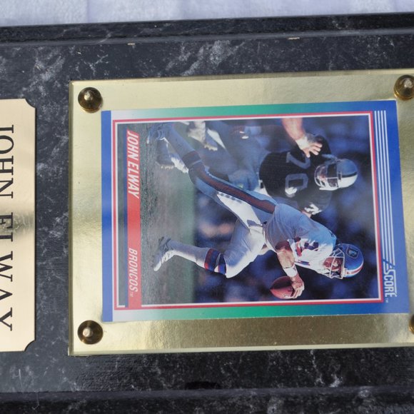 NFL Vintage Collectible John Elway Plaque Broncos - Picture 2 of 5